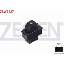 Otoco Berlıngo - Partner 2008-/ 207 2006-2012 Cam Açma Anahtarı Tekli 6 Pin 6554.QK|6490.E2