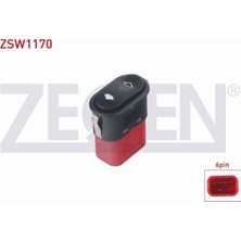 Otoco Ford Transıt Cam Açma Anahtarı Tekli 6 Pin Kırmızı Soketli 958G14529AB