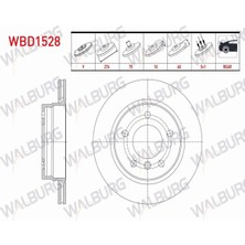 Otoco Bmw 3 Serısı (E36) 316 I 5 Bjn 276X19X75X60 1990-1998 Fren Diski Arka Havalı