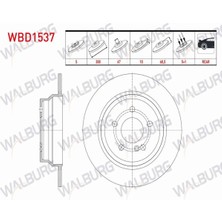 Otoco Mercedes E Class (W211) E 220 Cdı 5 Bjn 300X10X67X68,5 2002-2008 Fren Diski Arka Duz