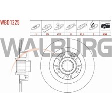 Otoco Renault Laguna Fren Diski Arka Düz 5 Bjn 274X11X61,92X82 7701472838