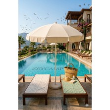 Zey Camping 200CM Kalın Kumaş Plaj Bahçe  Balkon  Havuz Şemsiye +Taşıma Çantası (bidon hariç )