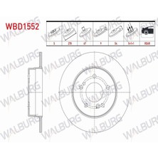 Otoco Mercedes C Serısı (W203) C 200 Cdı 5 Bjn 278X9X67X54 2000-2006 Fren Diski Arka Duz