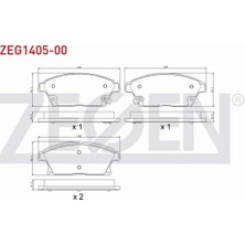Otoco Opel Astra J 1.6i 16 Jant 2009-2016 Ön Fren Balatası Ikazlı 95516193