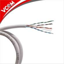 Vcom Utp Cat6 0.57 Cca 305 Metre Gri Kablo Nc614-305