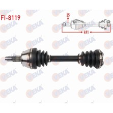 Otoco Fıat Doblo 1.6 Mjt M-T 2010- Komple Aks Sol Ön Uzunluk 495MM  52128757