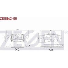 Otoco Transıt Con. Arka Fren Balatası 1360254