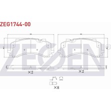 Otoco Audı Q7 (4m) 2.0 Tfsı 2015- / Audı Q7 (4m) 3.0 Tdı 2015- Ön Fren Balatası Ikazlı 4M0698151AH