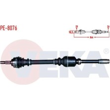 Otoco Peugeot 407 (6d) 2.0i A-T Uzunluk 866MM 2004-2011 Komple Aks Sağ Ön 3272.GF
