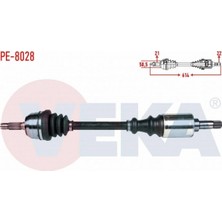 Otoco Peugeot 106 I (1A,1C) 1.4 Uzunluk 614MM 1991-1996 Komple Aks Sol Ön 3272.56