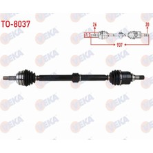 Otoco Toyota Corolla 2019- Komple Aks Sağ Ön Uzunluk 937MM  43410-02E10 - 4341002E10