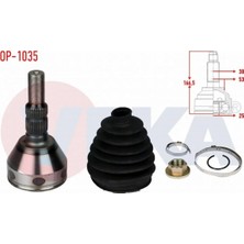 Otoco Opel Vectra C 1.6 16V 22X25X35 Uzunluk 139,5 mm 2002-2008 Aks Kafası Sol-Sağ Ön Iç 92100313