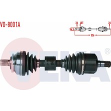 Otoco Volvo S60 2.0 T A-T Abslı 48 Dıs Uzunluk 526 mm 2000-2010 Komple Aks Sol Ön  30735129 - 36000518