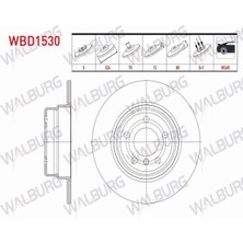 Otoco Bmw X5 (E53) 3.0 D 5 Bjn 324X12X75X80 2000-2007 Fren Diski Arka Duz