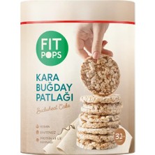 Fit Pops Kara Buğday Patlağı 85 Gram x 16 Paket (Glütensiz & Vegan)