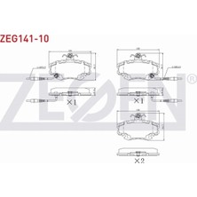 Otoco Renault Clıo Symbol 1.5 Dcı 1998-2005 Ön Fren Balatası Fişli 7701202712