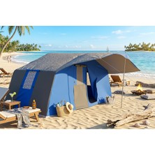 Zey Camping 3 + 1 Mutfaklı Kamp Çadırı Orman Barınak Depo Şantiye 8-10 Kişilk Çadırlar