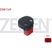 Otoco Ford Fıesta V - Fusıon - Connect 2001-2013 Cam Açma Anahtarı Tekli 6 Pin Kırmızı Soketli 6S6T14529AB