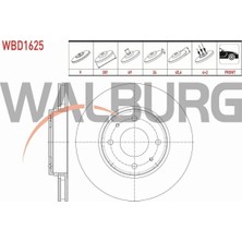 Otoco Mıtsubıshı Carısma 1.6-1.8-1.9 1995-2006 Fren Diski Ön Havalı 4 Bjn 281X24X69X45,6 MB818027