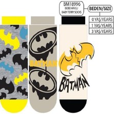 Çimpa Batman Erkek Çocuk Patik Çorap Karışık Desen Tekli