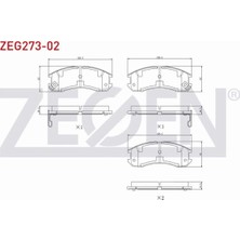 Otoco Mazda 626 Iıı (Gd) 1.8i 1987-1992 Ön Fren Balatası Ikazlı Tel Delikli E92Z-20-01B