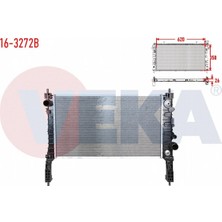 Otoco Opel Mokka 1.4 A-T Ac+/- 2012- Su Radyatörü Brazing  1300360 - 1300360 - 95298556 - 95298556