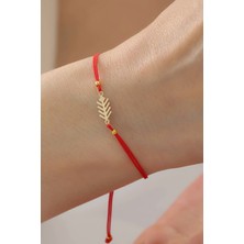 Bayar Gold 14 Ayar Altın Anadolu Bereket Sembolü Kırmızı İpli Bileklik