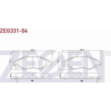 Otoco Ford Escort Vıı 1.3 1995-1999 Ön Fren Balatası Ikazlı 97AX2K021AA