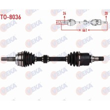 Otoco Toyota Corolla 2019- Komple Aks Sol Ön Uzunluk 661MM  43420-02F50