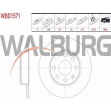 Otoco Opel Corsa C 1.0i - 1.2i 2000-2006 Fren Diski Ön Duz 569020 - 9195981