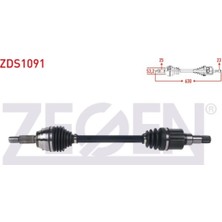 Otoco Ford Fıesta Vıı 1.5 Tdcı M-T 6 Ilerı 2017- Komple Aks Sol Ön Uzuznluk 630MM H1B53B437BH