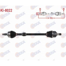 Otoco Kıa Stonıc 1.0 T-Gdı 6 M-T 2017- Komple Aks Sağ Ön Uzunluk 915MM  49501H8250 - 49501-H8250
