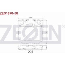 Otoco Bmw 3 SERISI(G20,G80)17-/4 SERISI(G22,G82)(G23)20- Ön Fren Balatası Ikazlı 34106883510