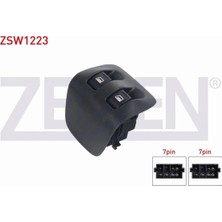 Otoco Peugeot 206 1998-2006 Cam Açma Anahtarı Arka Çiftli 14 Pin 96327905XT