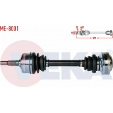 Otoco Mercedes Vıto (638) 108 D Abslı 48 Dıs Uzunluk 515MM 1997-2003 Komple Aks Sol-Sağ Ön 6383340634
