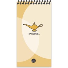 Keskin Color Hisli Şeyler 10*19 Çizgili Spiralli Karton Kapak Bloknot - Hallederiz