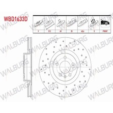 Otoco Volkswagen Polo Vı 2017- Fren Diski Ön Havalı Performans Delikli 2Q0615301N