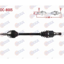 Otoco Dacıa Logan Iı / Sandero Iı 1.0 Sce 6 M-T 2016- Komple Aks Sol Ön Uzunluk 660MM  391012636R