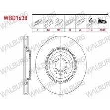 Otoco Opel Insıgnıa B (Z18) 18 Jant 2017- Fren Diski Ön Havalı 5 Bjn 13598063 - 13521006