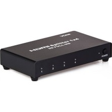 Vcom Dd414A 1Pc - 4 Monitör Hdmi Switch Metal