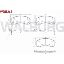 Otoco Kıa K2500 2.5 D 2003- Ön Fren Balatası Ikazlı 0K60A 3328ZA