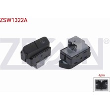 Otoco Volkswagen Polo 2001-2012 Cam Açma Anahtarı Sağ Tekli 4 Pin 6Q0959856