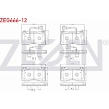 Otoco Romeo Gıulıetta (940) 1.4 Tb - 1.6 Jtd 2010- Fren Balata Ön 77365490 - 77365490