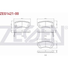Otoco Tata Indıgo 1.4 D 2003- Ön Fren Balatası Ikazlı 4106072A88