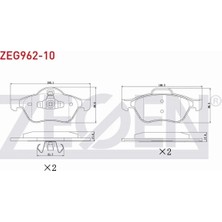 Otoco Renault Megane Iı (Bm0/1,cm0/1) 1.5 Dcı 2002-2008 Ön Fren Balatası DCP1001787-1
