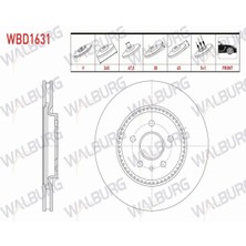 Otoco Opel Insıgnıa B 1.6 Cdtı-1.6t-2.0 4x4 Gsı 2017- Fren Diski Ön Havalı 5 Bjn 13598064