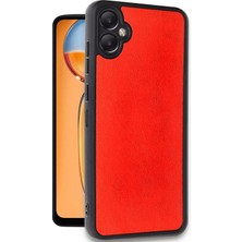 Mey Ithalat  Samsung Galaxy A06 Kılıf Aras Deri Kapak - Kırmızı