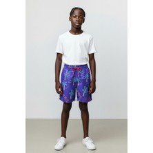 Relax Time Erkek Çocuk Desenli Deniz Şortu