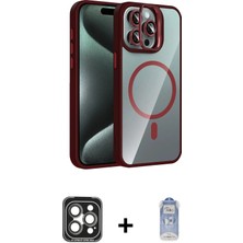 DS LLC Ieg™ iPhone 15 Pro Max Kılıf Yadigar Asil Koleksiyonu - Siyah Joko Magic 5d Cam + Gri Pvd Metal