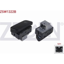Otoco Volkswagen Polo 2001-2012 Cam Açma Anahtarı Sol Tekli 4 Pin 6Q0959855